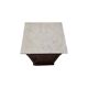 Antique Pine Bedside Table With Marble Top, late 1800s