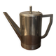 Stainless steel teapot in Art Deco style