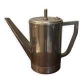 Stainless steel teapot in Art Deco style