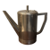 Stainless steel teapot in Art Deco style