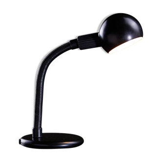 Matte Black Table Lamp with Spherical Hood