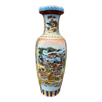 Vase chinois motif japon