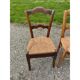 6 chaises paillées anciennes