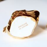 Trio of salty swans in Limoges porcelain, 50s