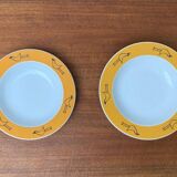 Postmodern German series of flying objects, soup plates by David Palterer and Sieger Design for Arzberg, 1990s, set of 7.