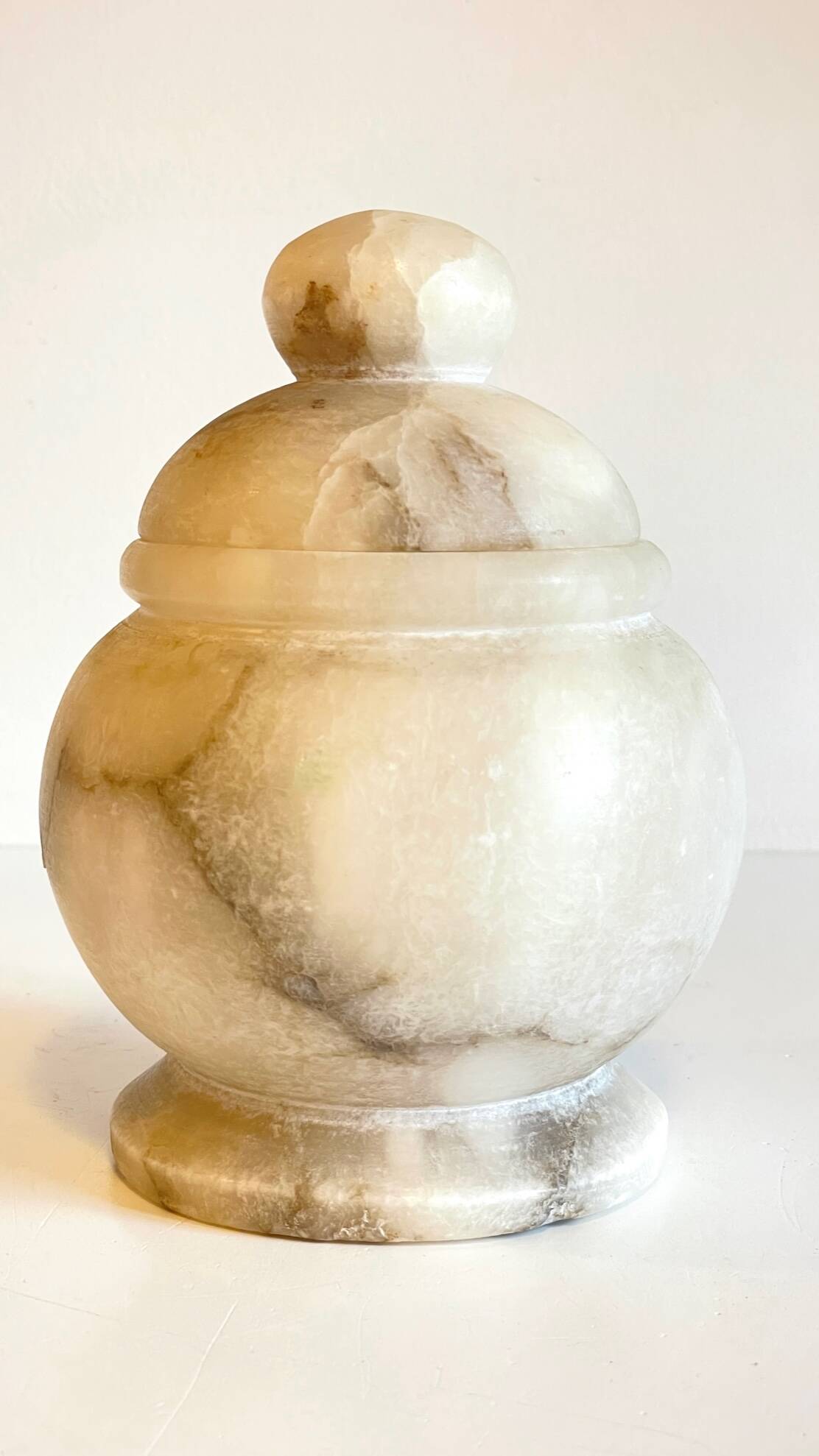 Vintage alabaster stone box