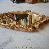 Miroir cadre en bois dore louis XV