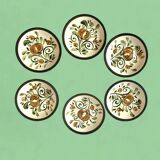Set of 6 Boch La Louvière flat plates - Argenteuil series
