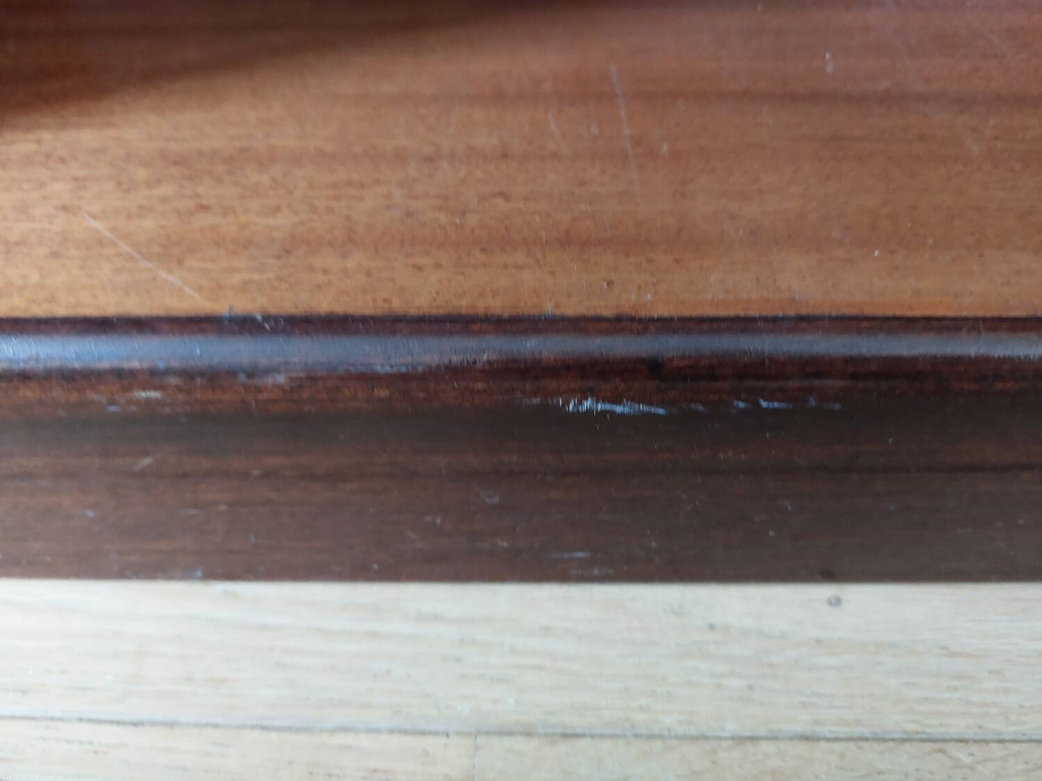 Small mahogany shelf