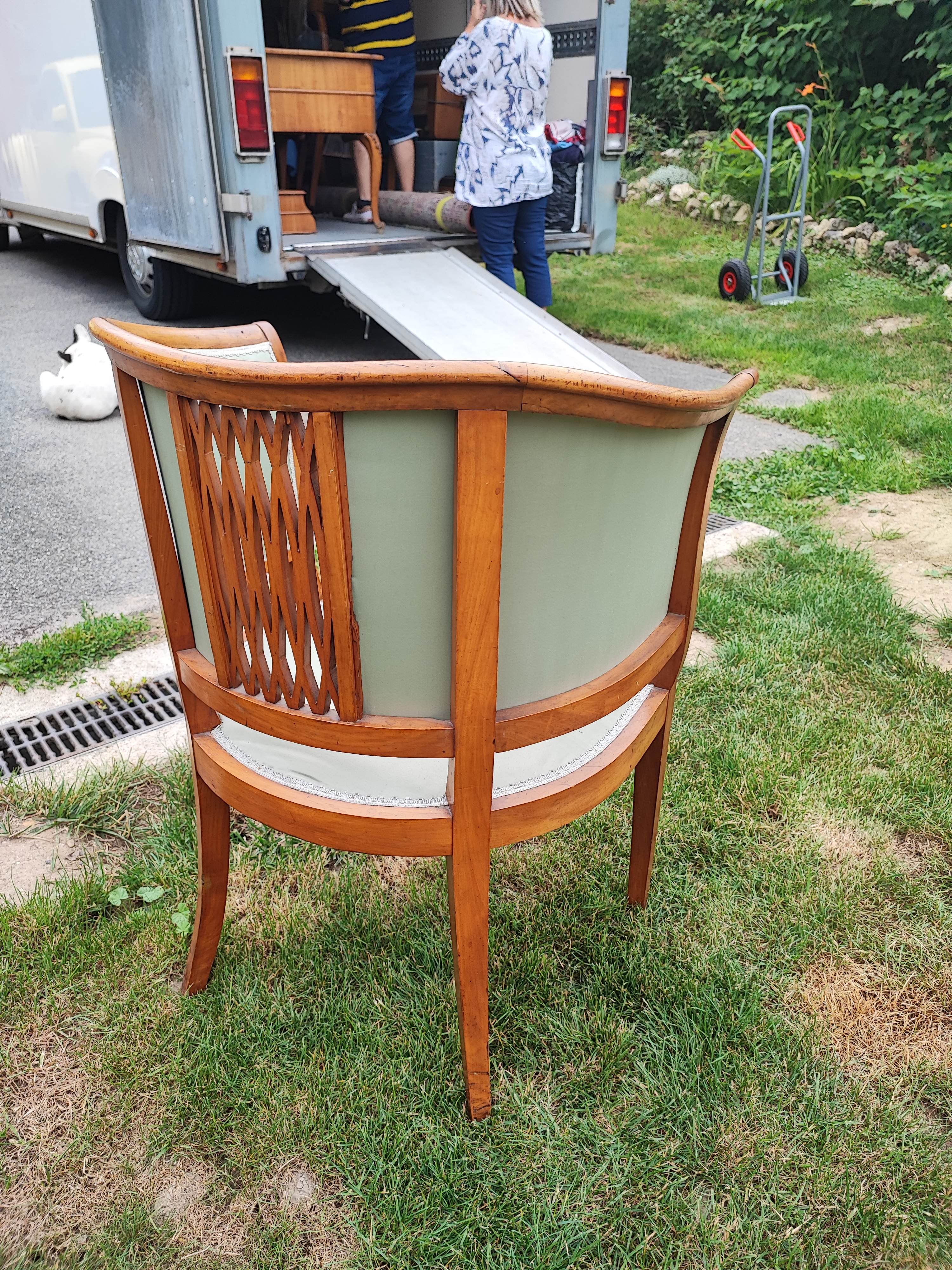 Upholstered armchair