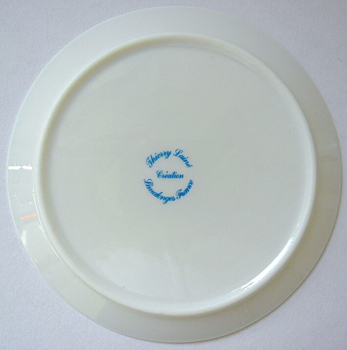 Limalonges porcelain butter decorated with bouquets of poppies