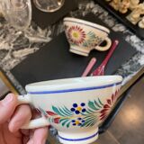 2 tasses anciennes Henriot Quimper