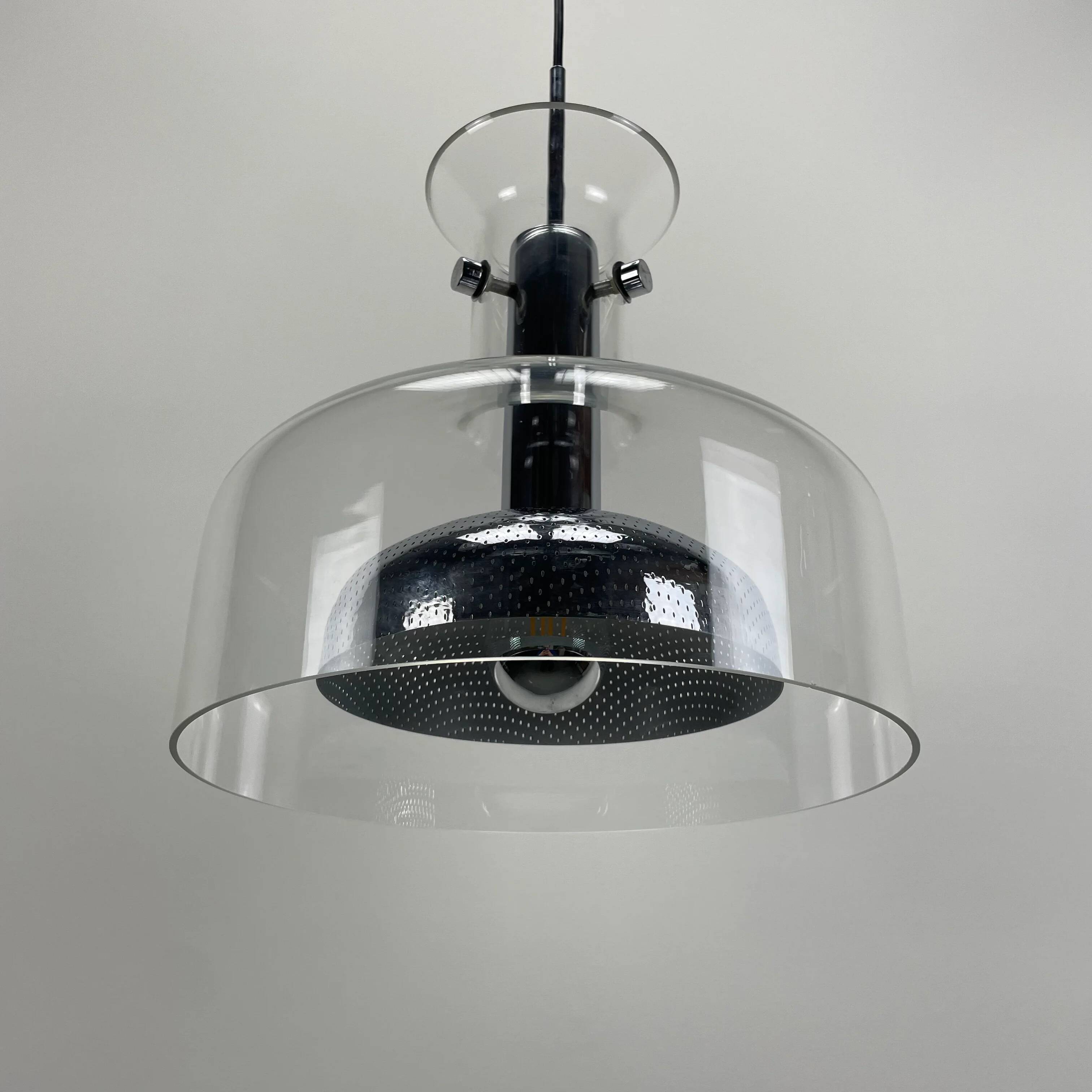 Swedish 'Crystal' suspension by Anders Pehrson for Atelje Lyktan 1970