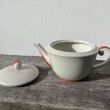 White Limoges porcelain teapot