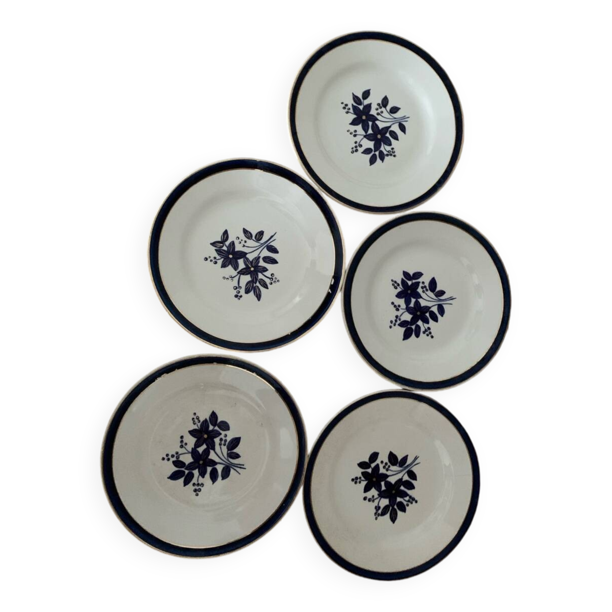 Set of Colette dessert plates from Moulin des Loups