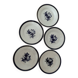 Set of Colette dessert plates from Moulin des Loups