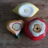 Salt shaker pepper slushie tomato onion lemon