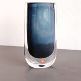 Vintage Scandinavian Art Glass Vase & bowl by Nils Landberg for Orrefors