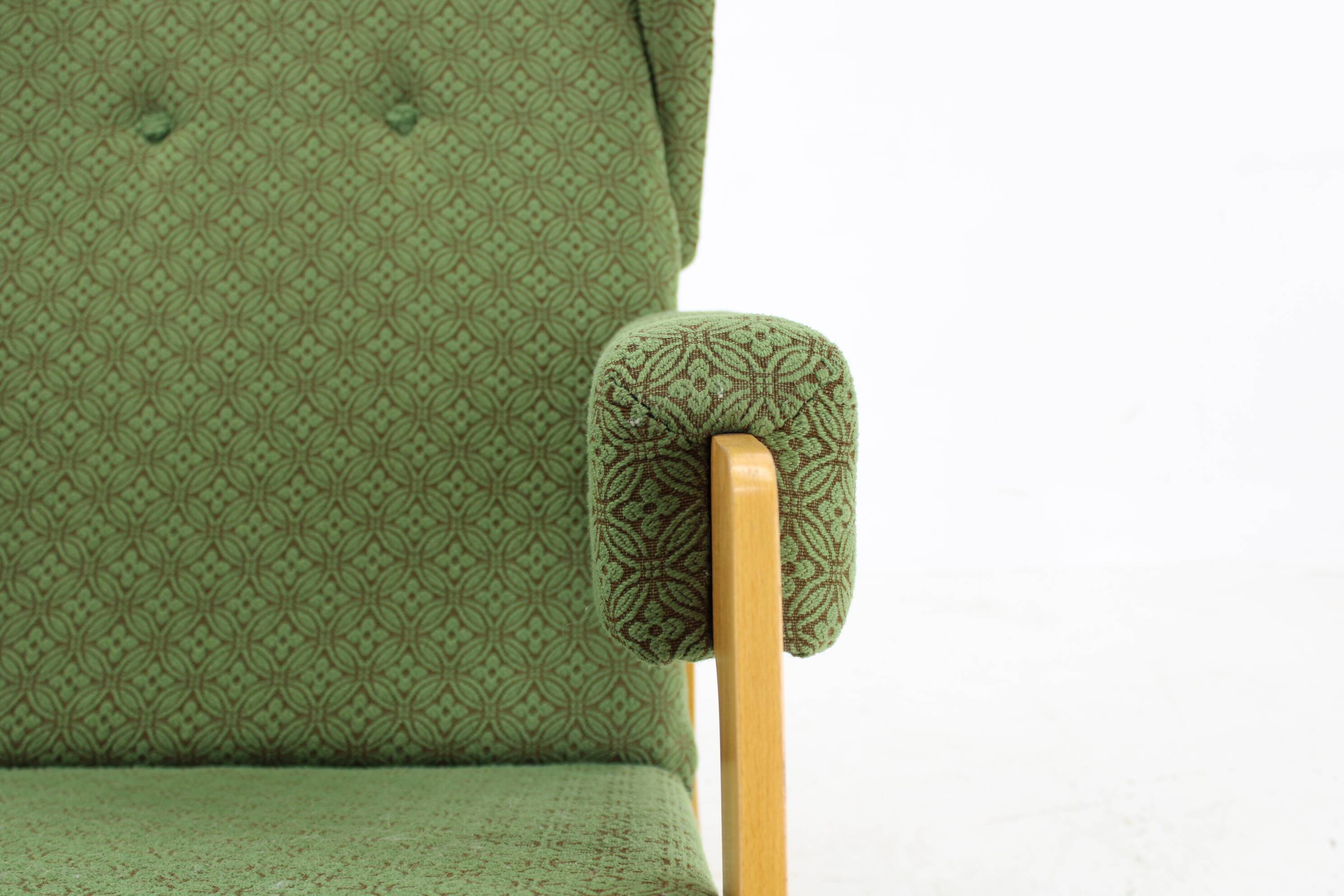 1970s Large Rare Brutalist Rocking Chair, Czechoslovakia