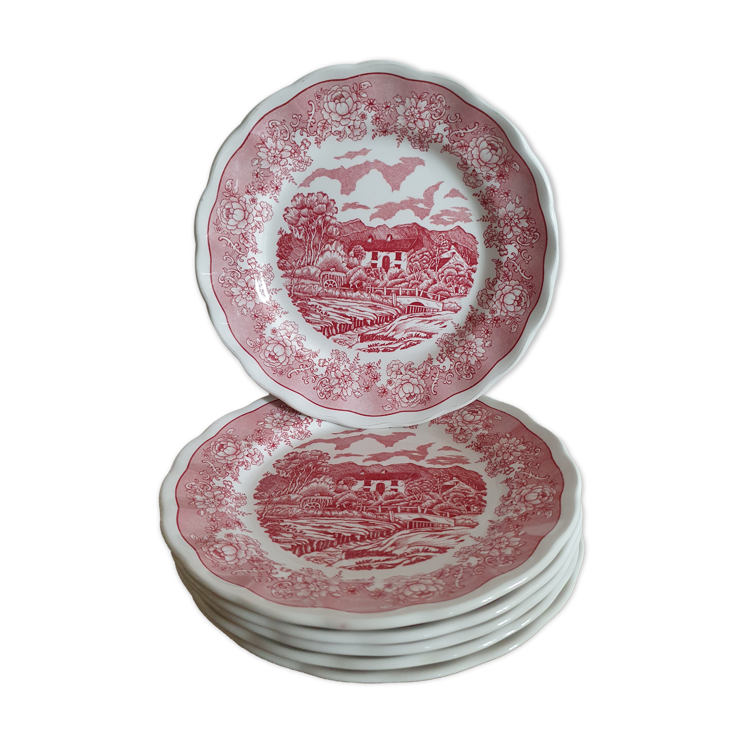 6 Italian plates