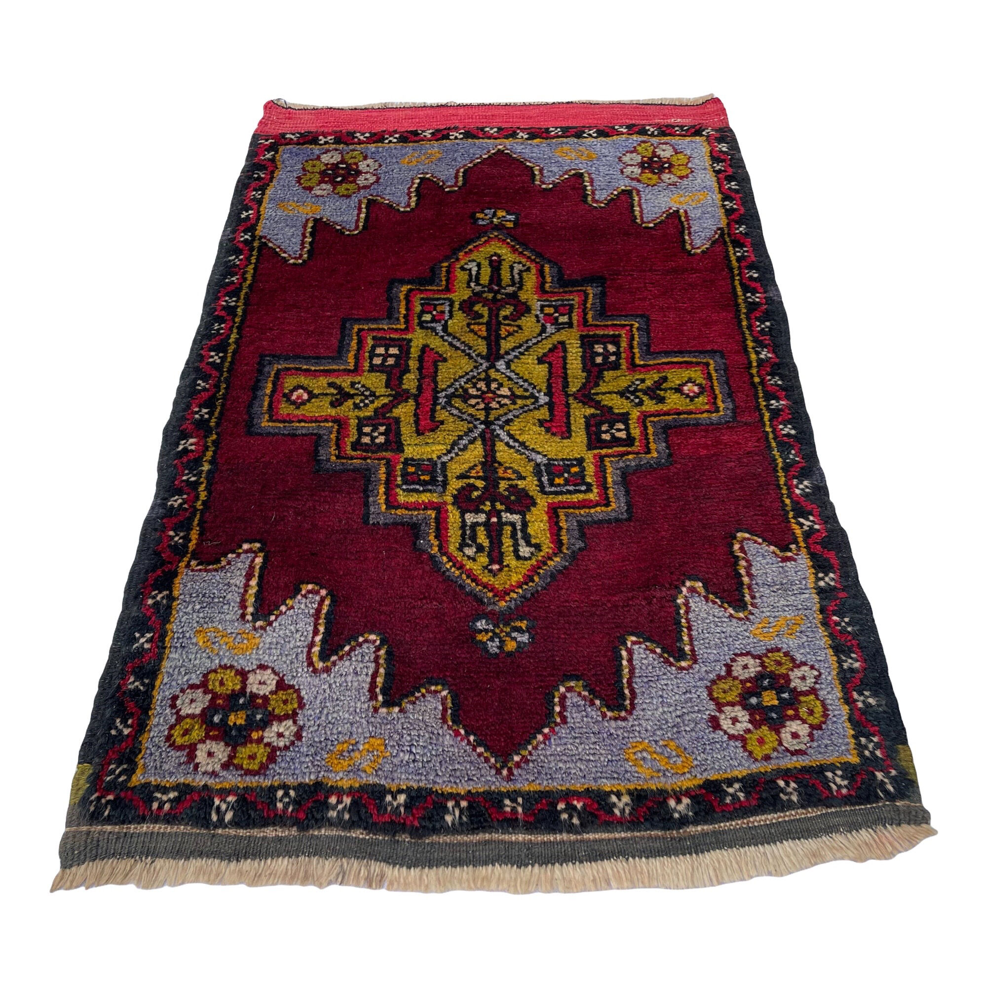 Vintage Turkish Anatolian rug, 100 x 61 cm