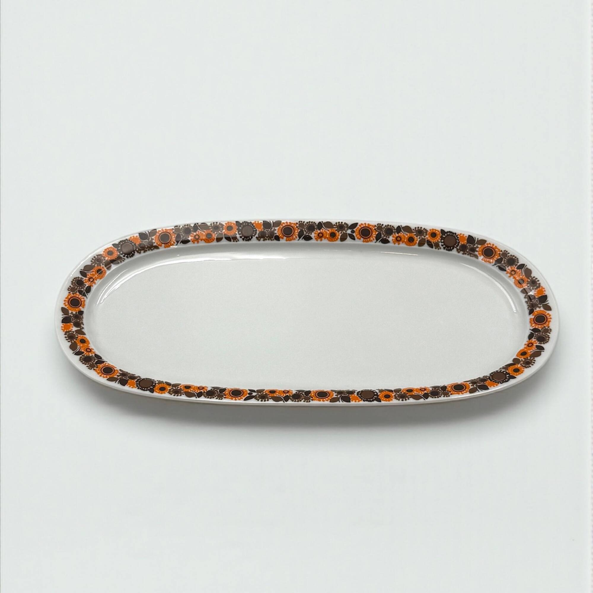 Service à café Thomas Rosenthal années 70 en porcelaine florale