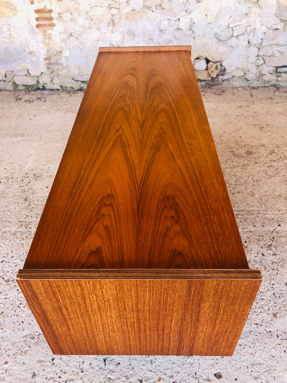 Teak bass row, Scandinavian style circa 60