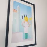 Framed screen printing