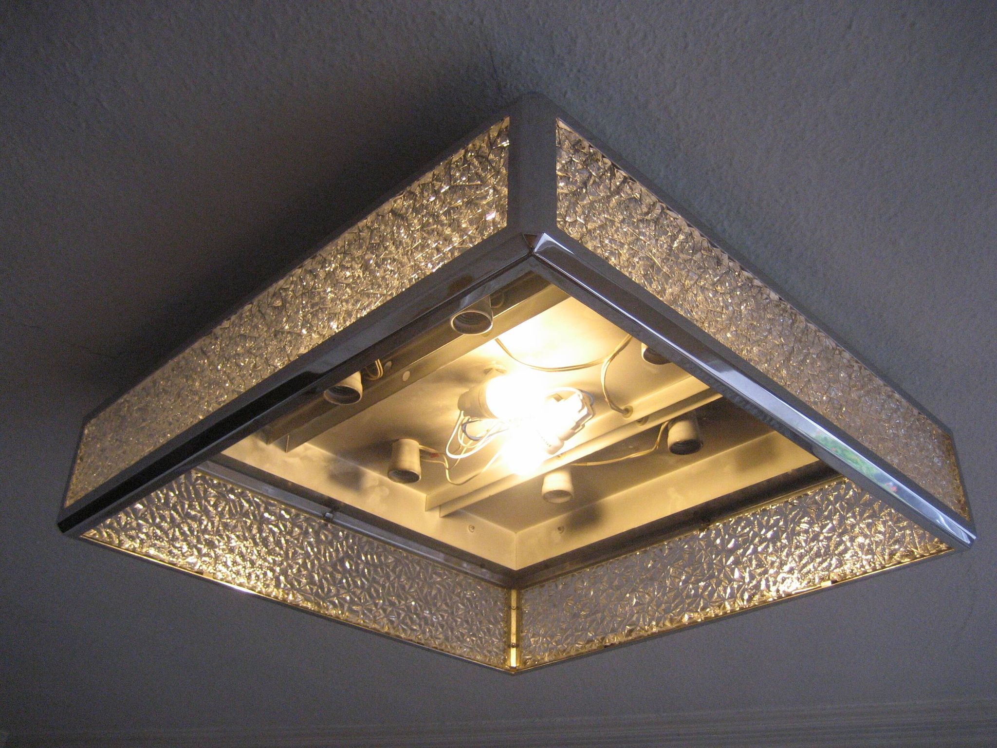 Vintage ceiling lamp, 71 x 71 cm