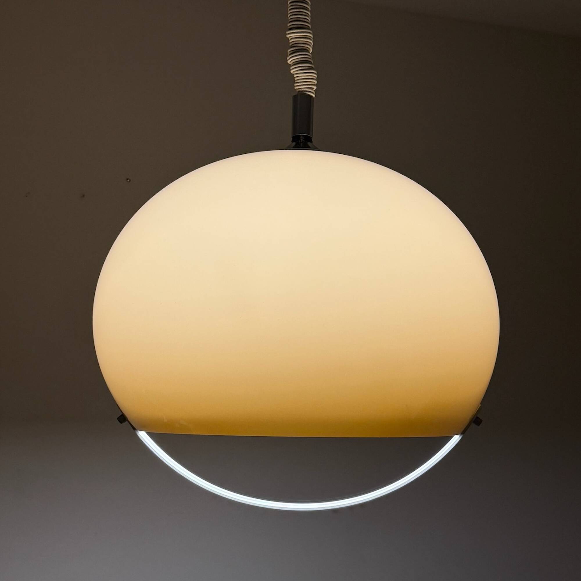 Italian 70s Gradient Brown Pendant in Methacrylate