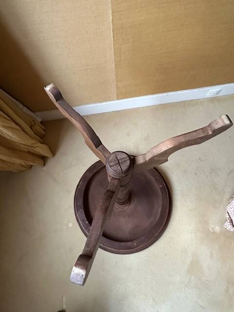 Table échiquier bois