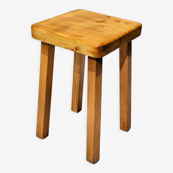 Pine wood stool, Les Arcs