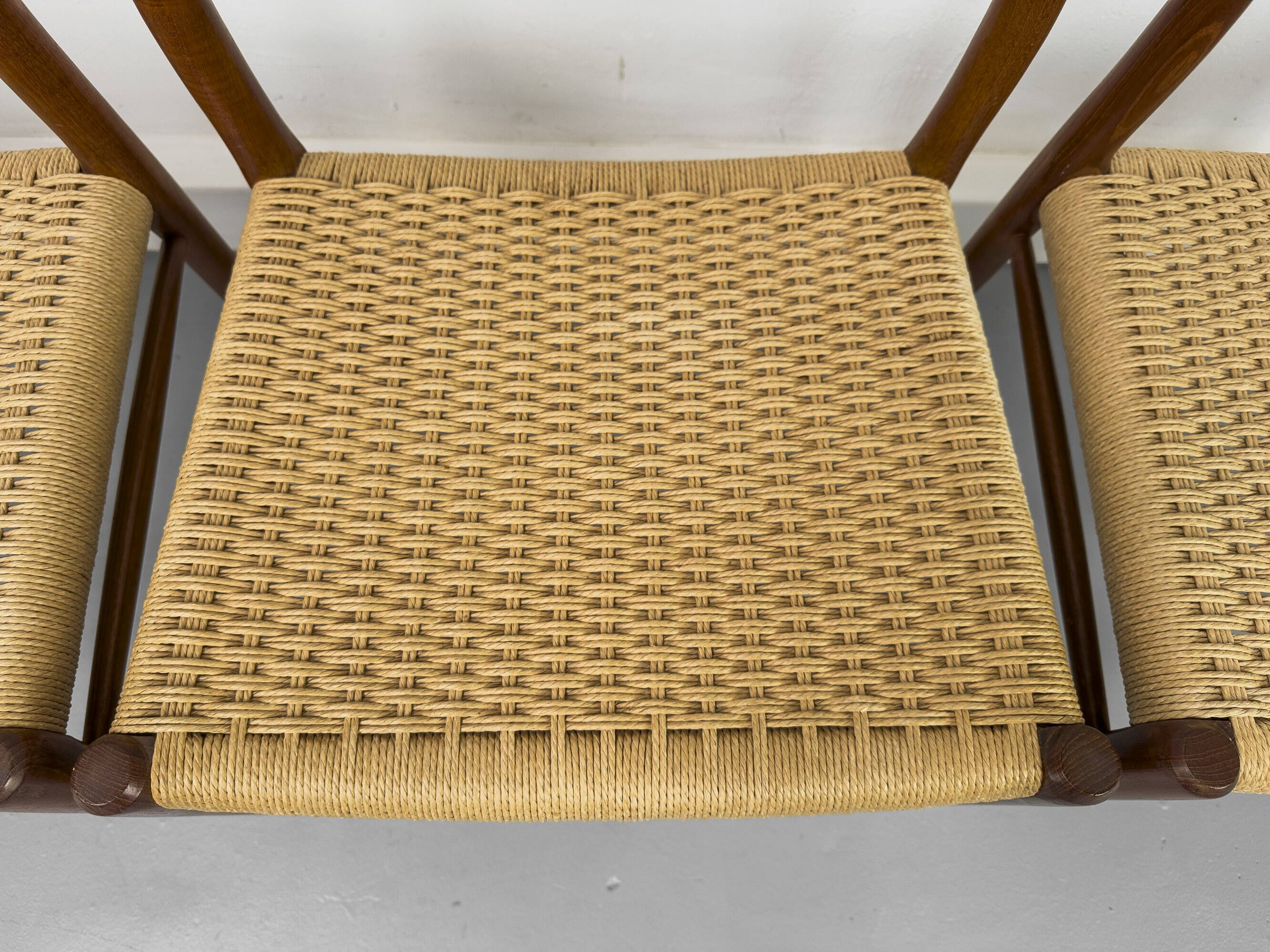 Model 75 Chairs by Niels O. Møller for J.L Møllers, 1960s, Set of 4