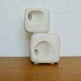 Roberto Rigon ceramic cube vase for Bertoncello, Italy, 70s