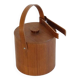 Vintage teak ice bucket 1960s