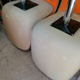 Set of 4 vintage Steelcase Strafor office chairs by Randall Buck.