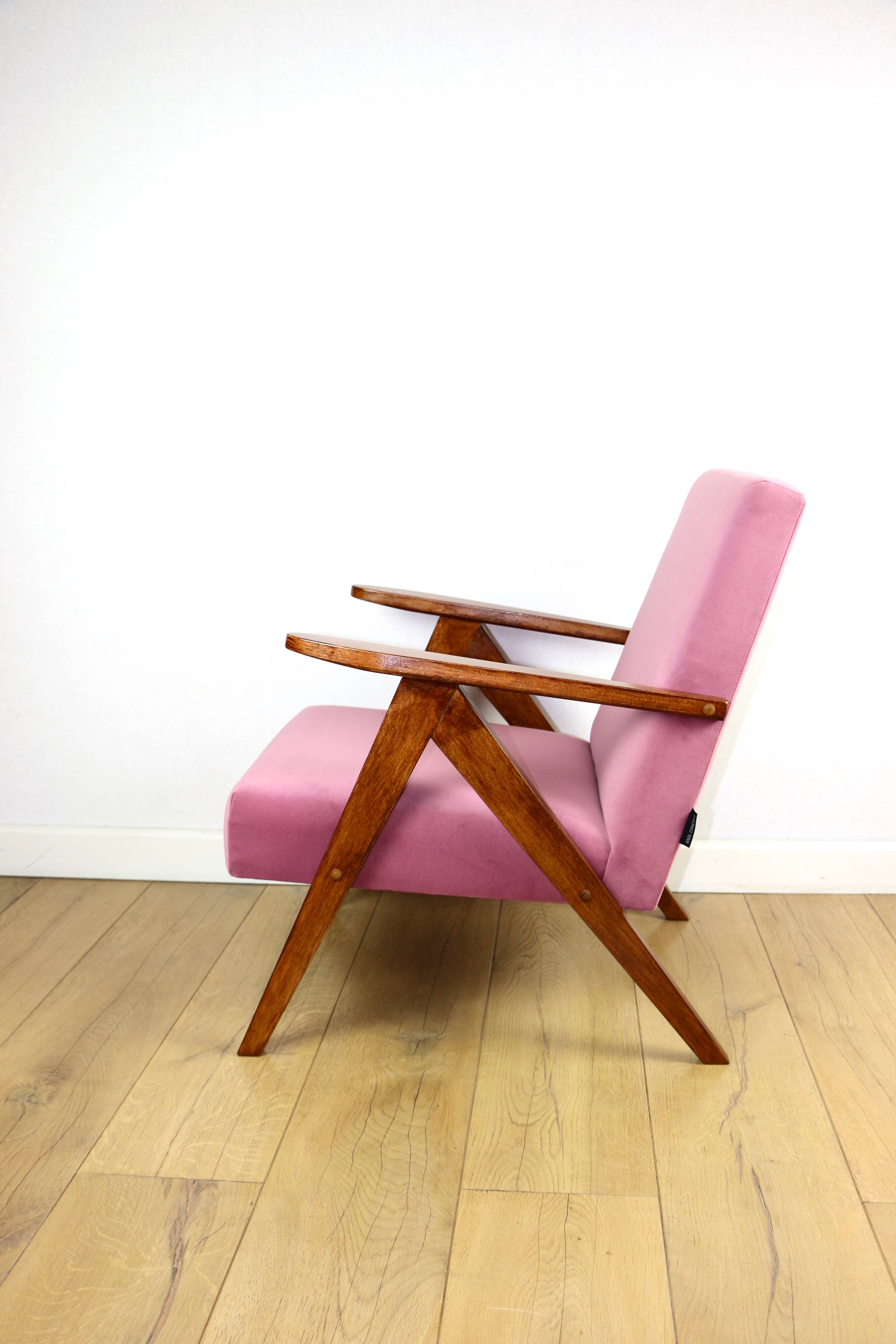 Fauteuil vintage B-310 VAR rose jade structurel années 1970 - 2 exemplaires disponibles