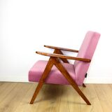 Fauteuil vintage B-310 VAR rose jade structurel années 1970 - 2 exemplaires disponibles