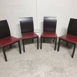 Set of 4 vintage Italian design chairs 2000