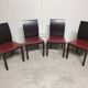Set de 4 chaises design italien vintage 2000