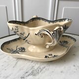 Gravy boat Terre de Fer Sarreguemines late nineteenth century