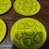 Shell oyster plates series of six 20th century