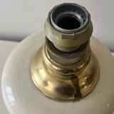 Dolphin lamp model "Oricourt" in ceramic and brass, France 1970.