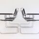 Set de 4 fauteuils Thonet S34 cuir cantilever par Mart Stam