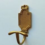 Vintage patère in solid golden brass