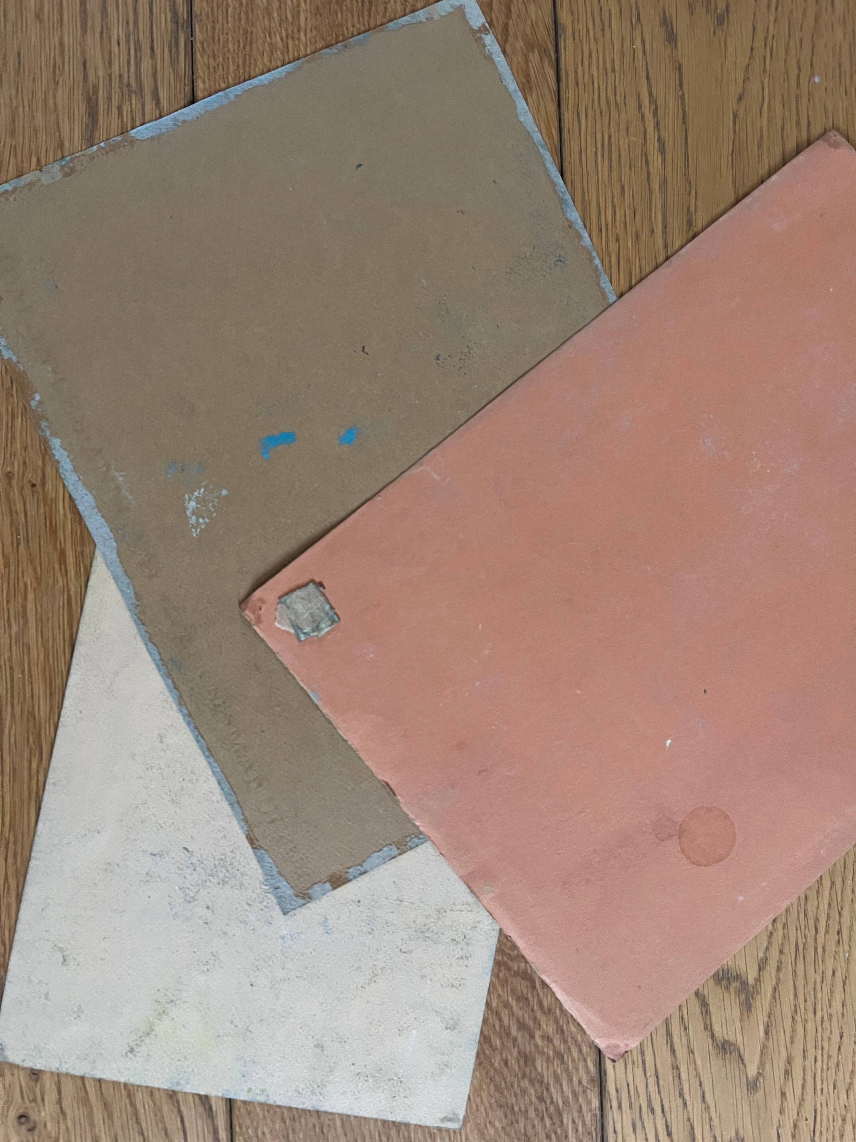 Paintings set of 3 drawings by Ed. Pannetier (1884-1965) Ville d'Avray pond F