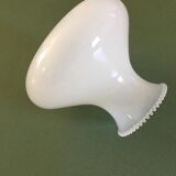 Ancient dome lampshade in white opaline