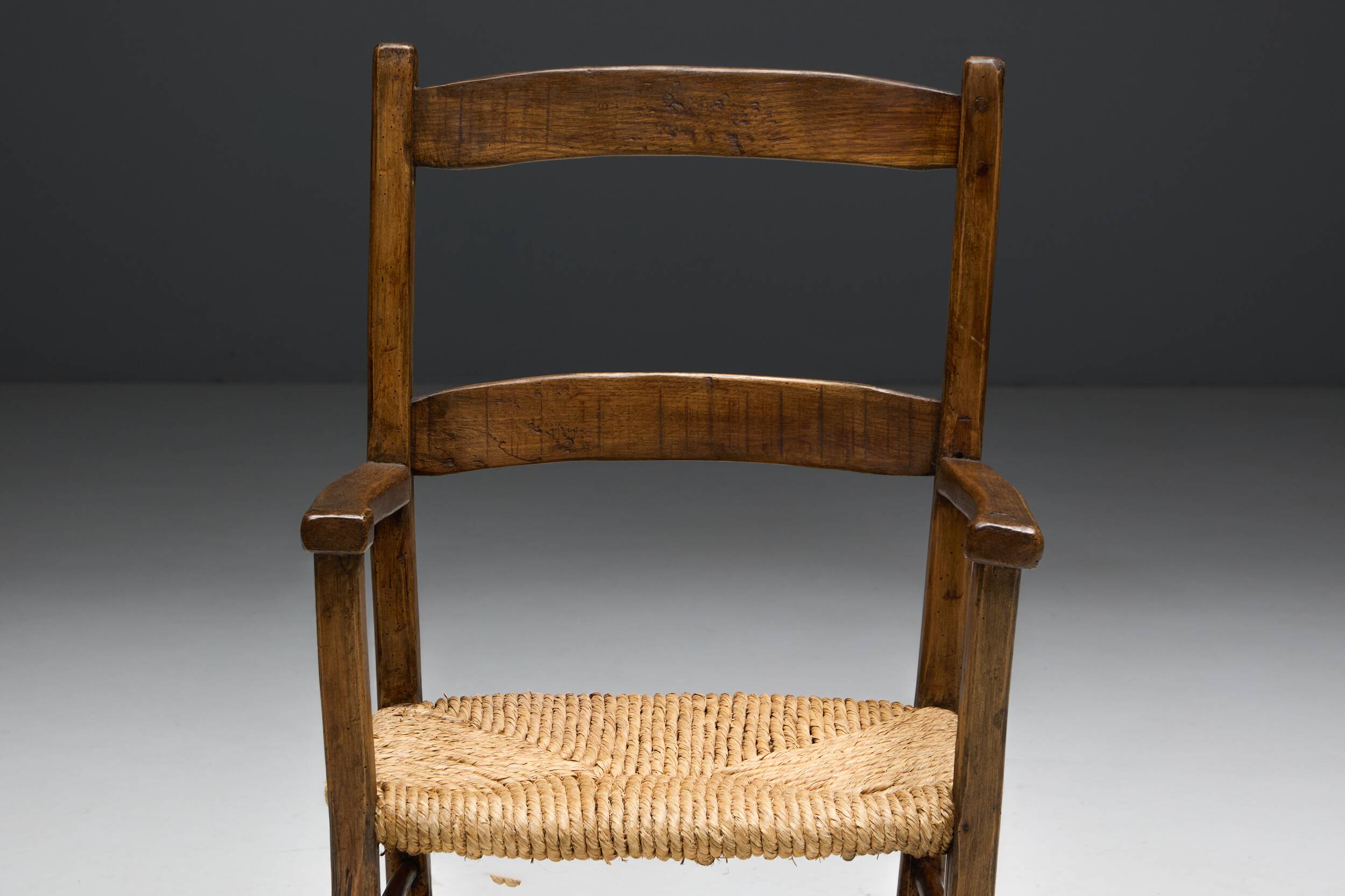 Vernacular Rural Armchair, France, Early 20th Century