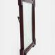 French Art Deco Oak Mirror with Stepped Architectural Frame, circa 1935