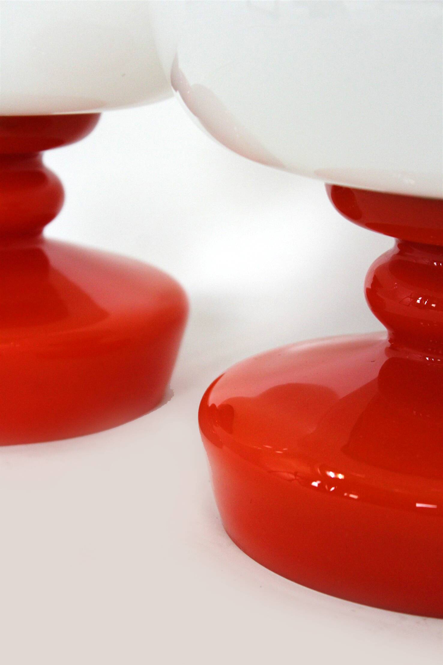 Glass Table Lamps by Stepan Tabery for Osvetlovaci Sklo, 1970s,